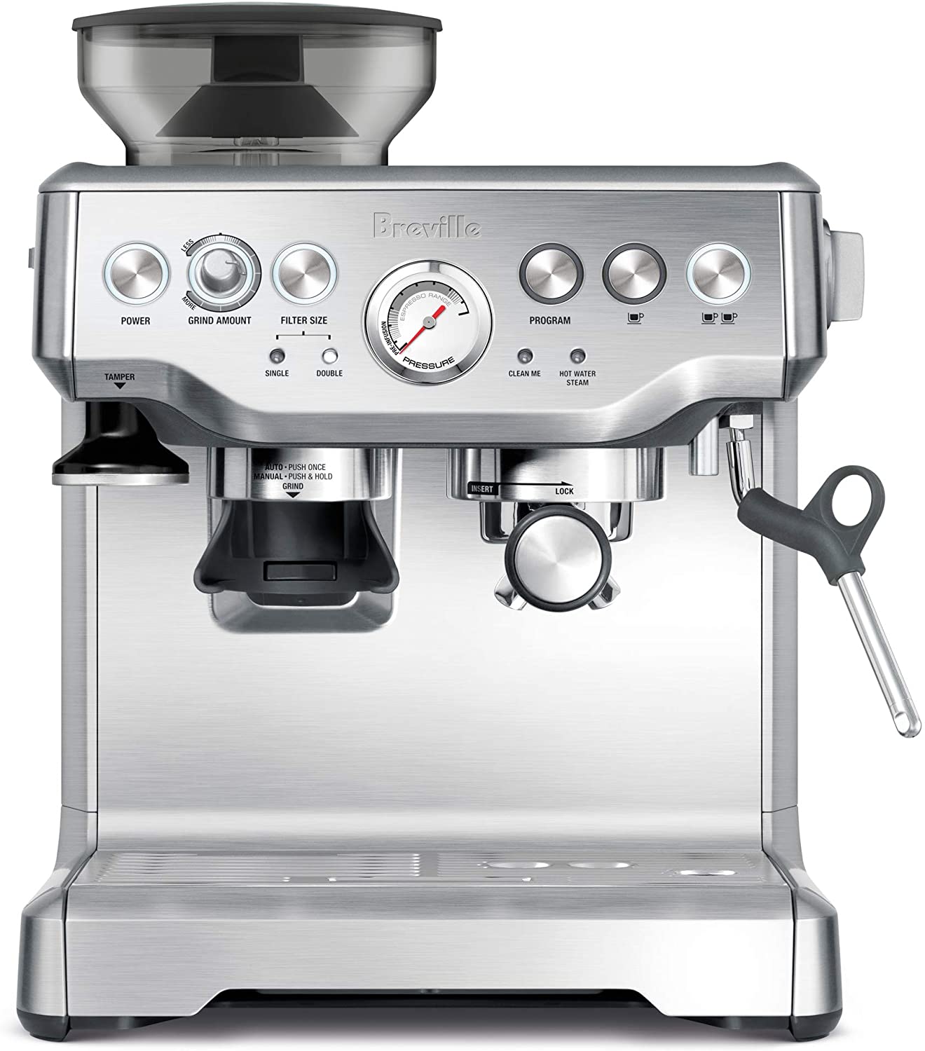 Breville  Barista Express Espresso Machine, Brushed Stainless Steel, Large