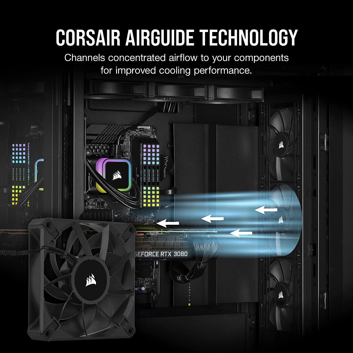 Corsair AF120 Elite 120mm PMW Fluid Dynamic Bearing Fan - Black