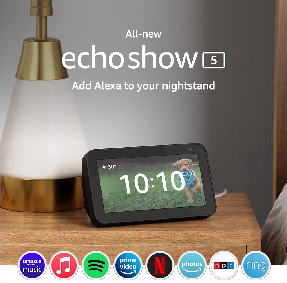 Echo Show 5 (2nd Gen, 2021) - Charcoal