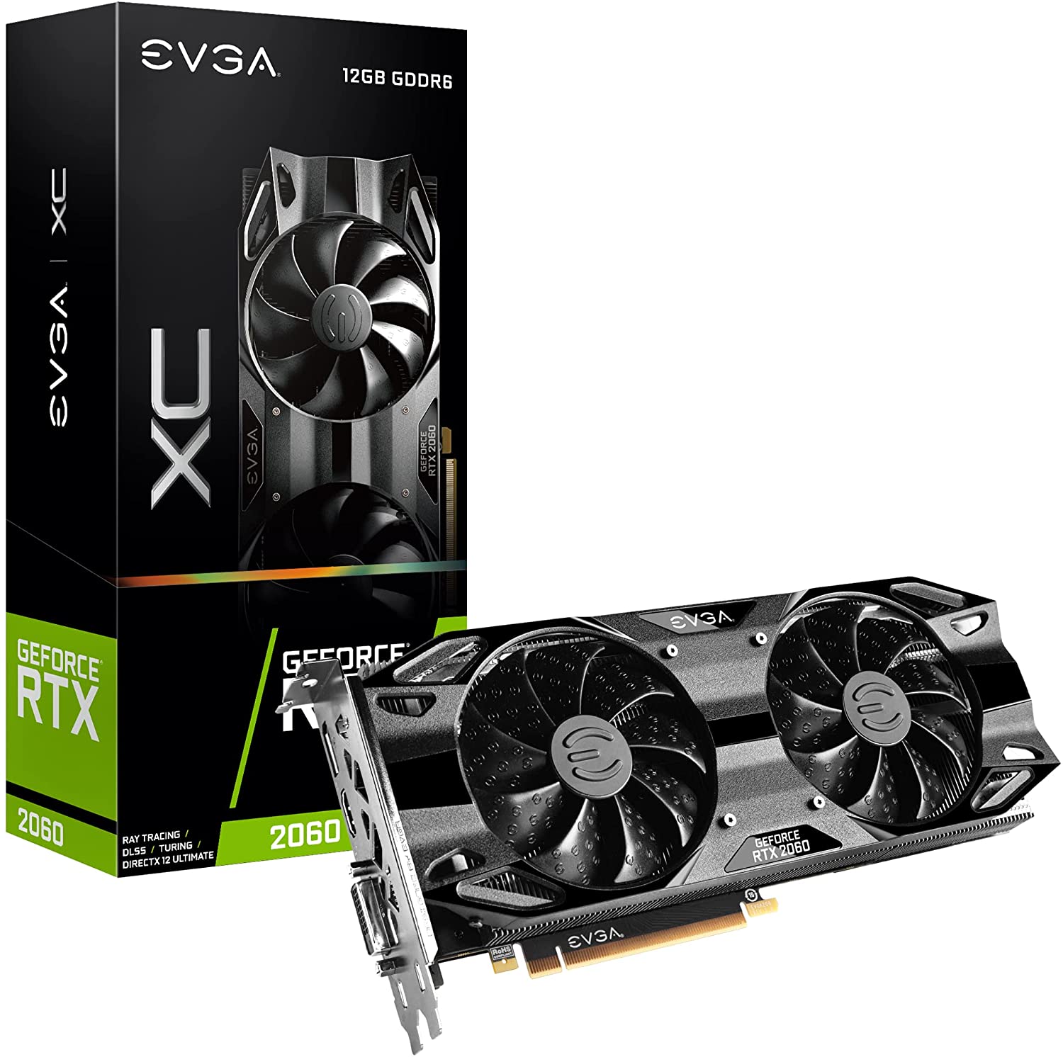EVGA GeForce RTX 2060 12GB XC Gaming, Dual Fans