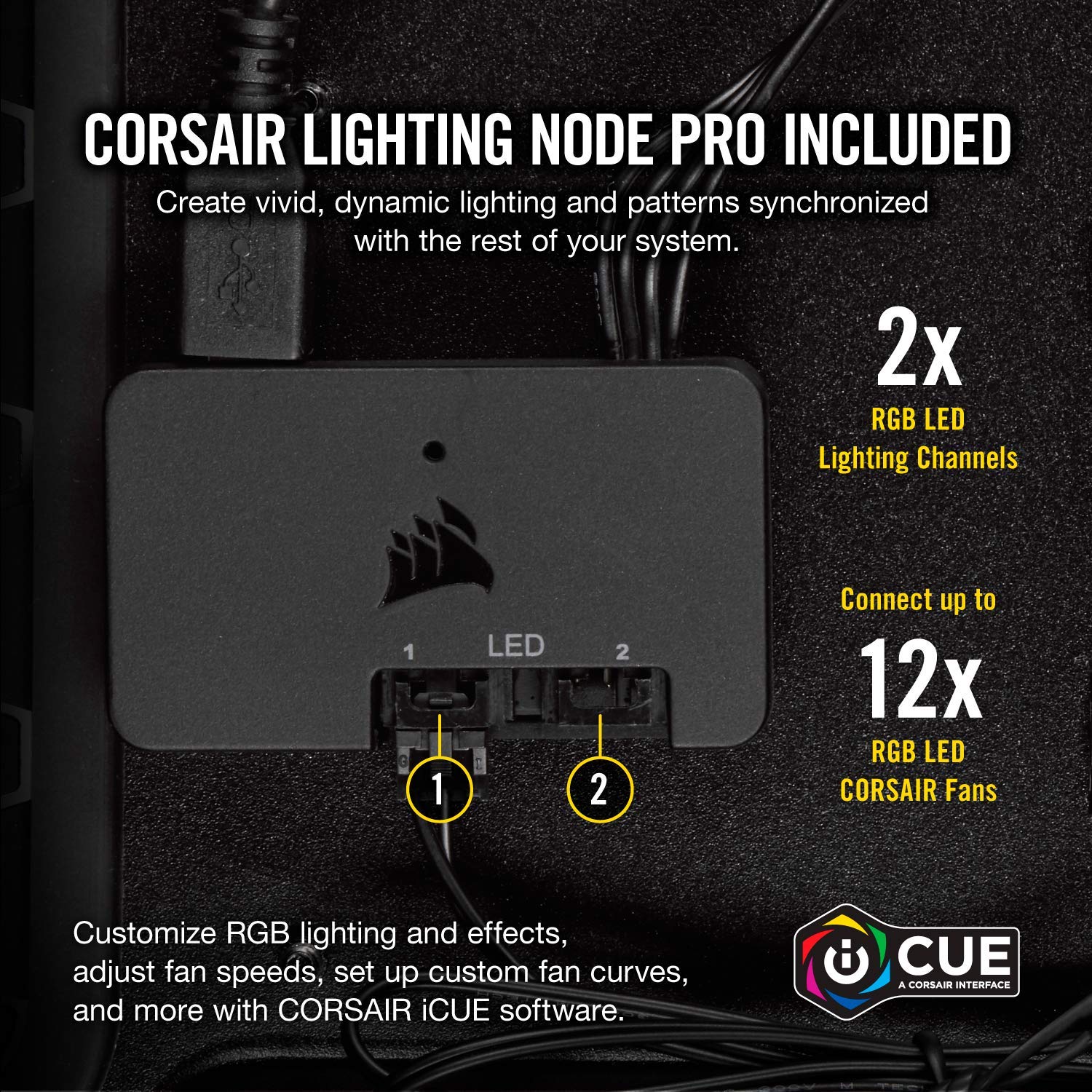 CORSAIR - LL Series 120mm Case Cooling Fan Kit with RGB lighting - 3PK