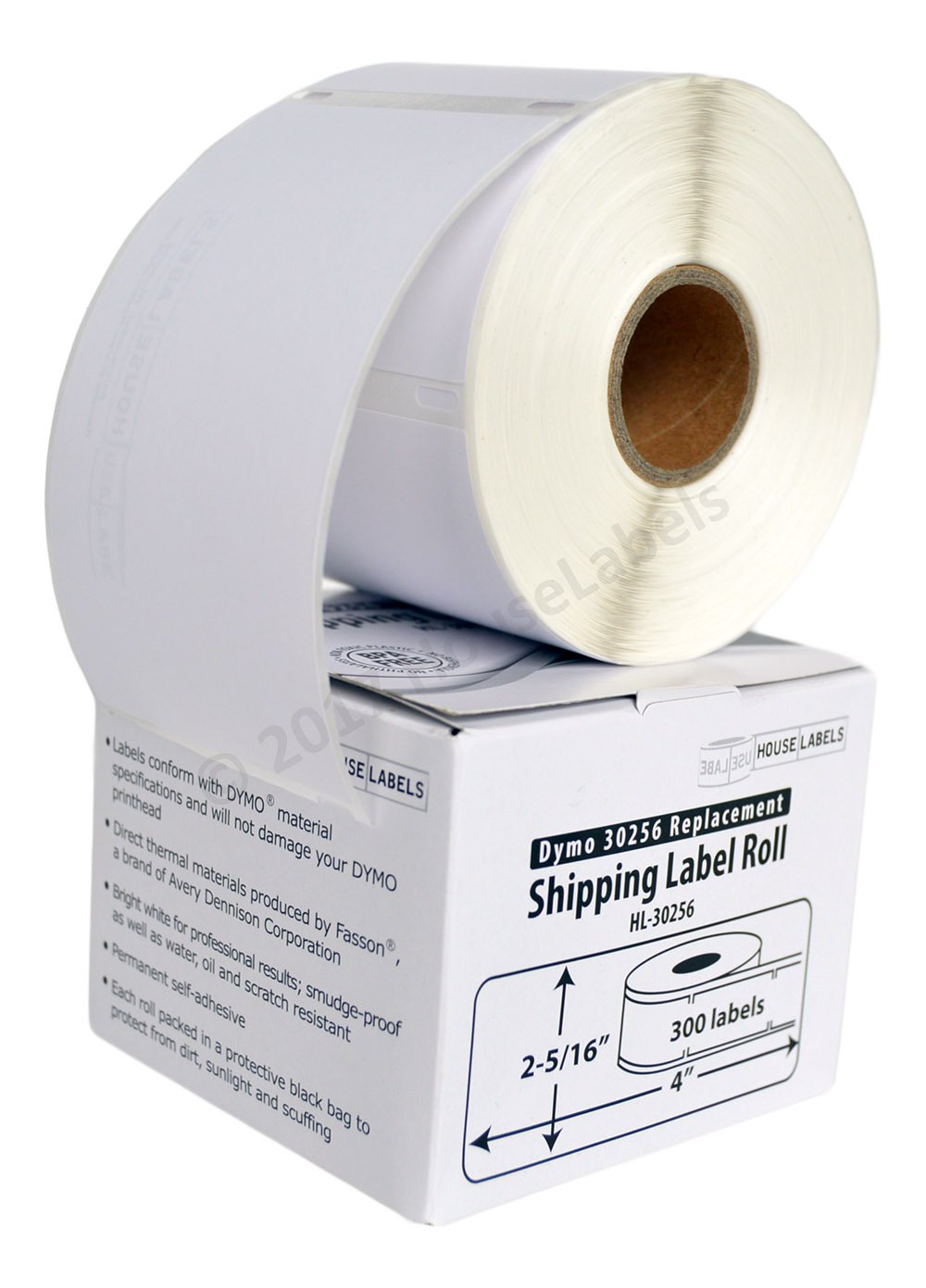 LabelValue.com | Dymo 30256 Green Shipping Labels 300 Labels per Roll, 1 Roll per Pack