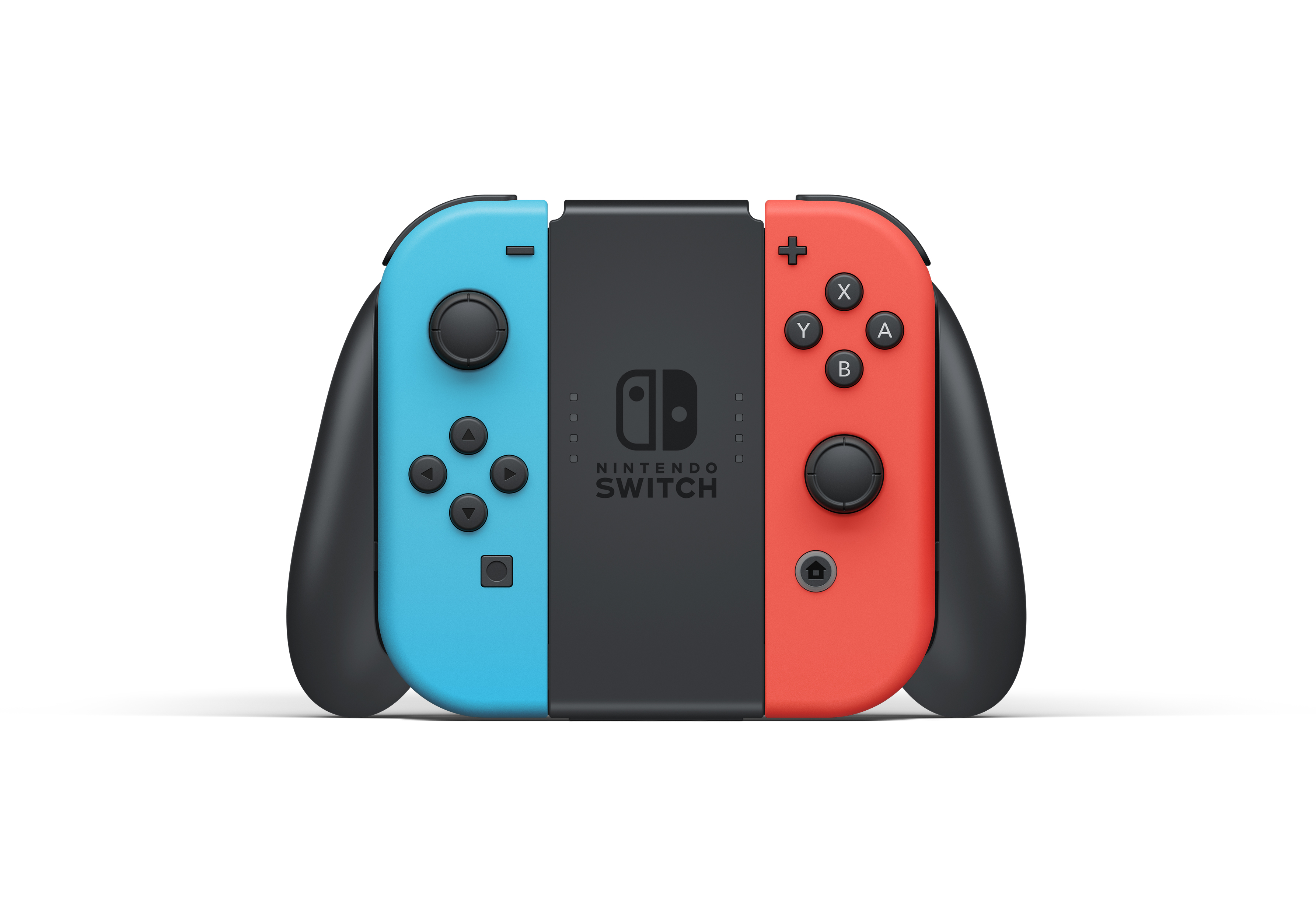 Nintendo - Switch v2 (updated battery) 32GB Console - Neon Red/Neon Blue Joy-Con