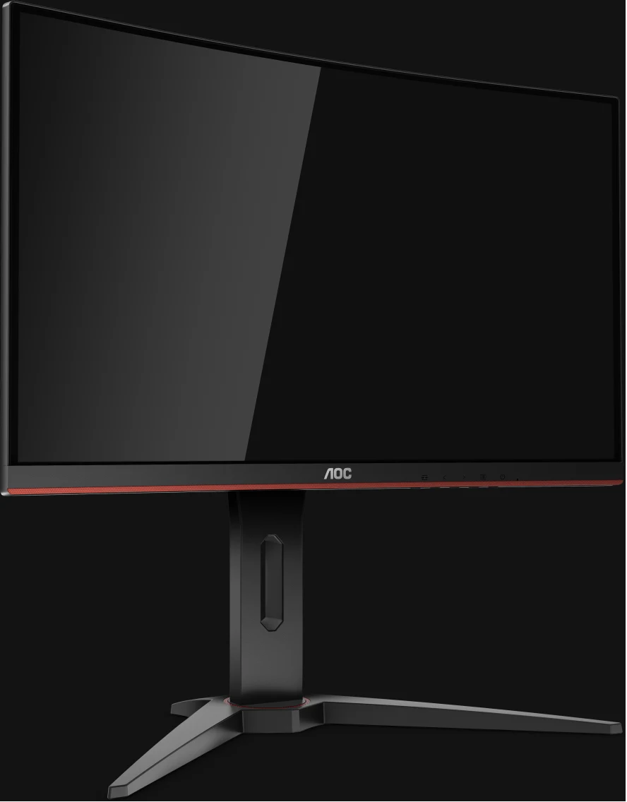 AOC C24G1 24 Curved Frameless Gaming Monitor, FHD 1080p, 1500R VA panel,  1ms 144Hz, FreeSync, Height adjustable, VESA 