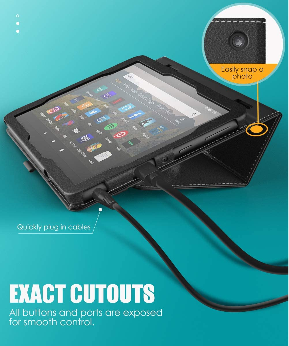 Forefront Cases Cover For Fire HD 10 2019 - Protective Aazon Fire HD 10 Case Stand - Purple