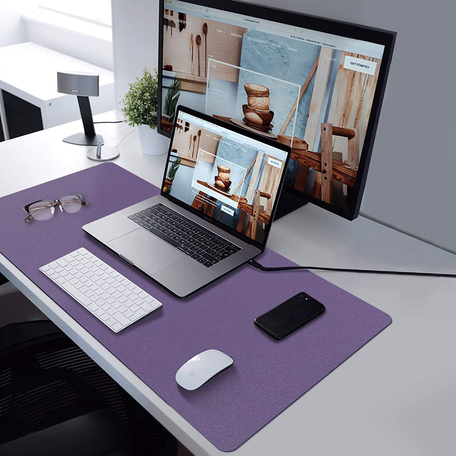 Leather Desk Pad Protector, Office Desk Pad, Large Mouse Pad