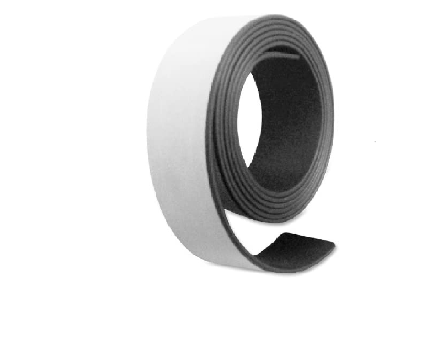 Baumgartens Adhesive-Backed Magnetic Tape, 0.5 x 10 ft, Black