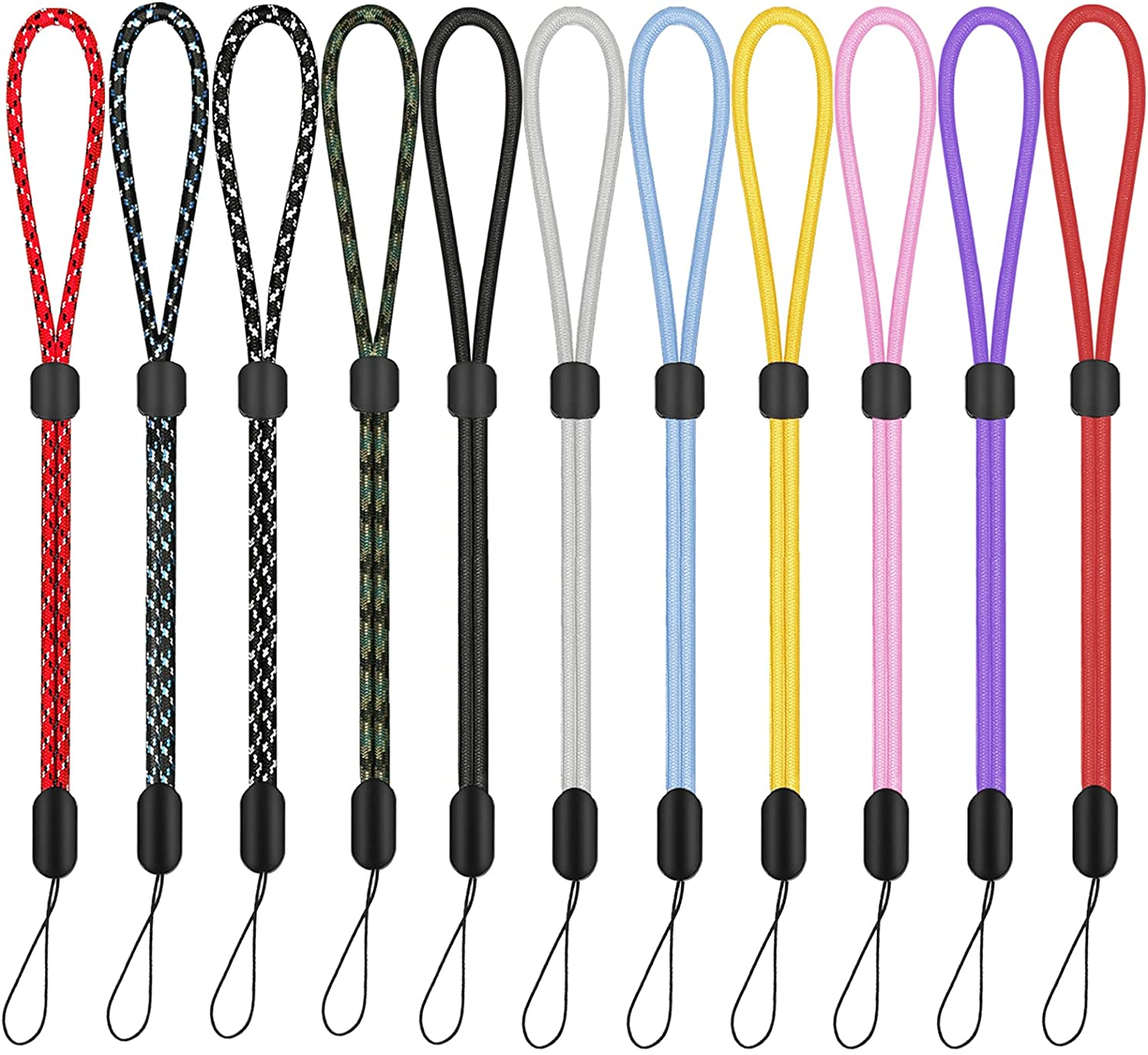 Hand Wrist Strap Lanyard, Hukado 9.5 inch Adjustable Nylon Wristlet ...