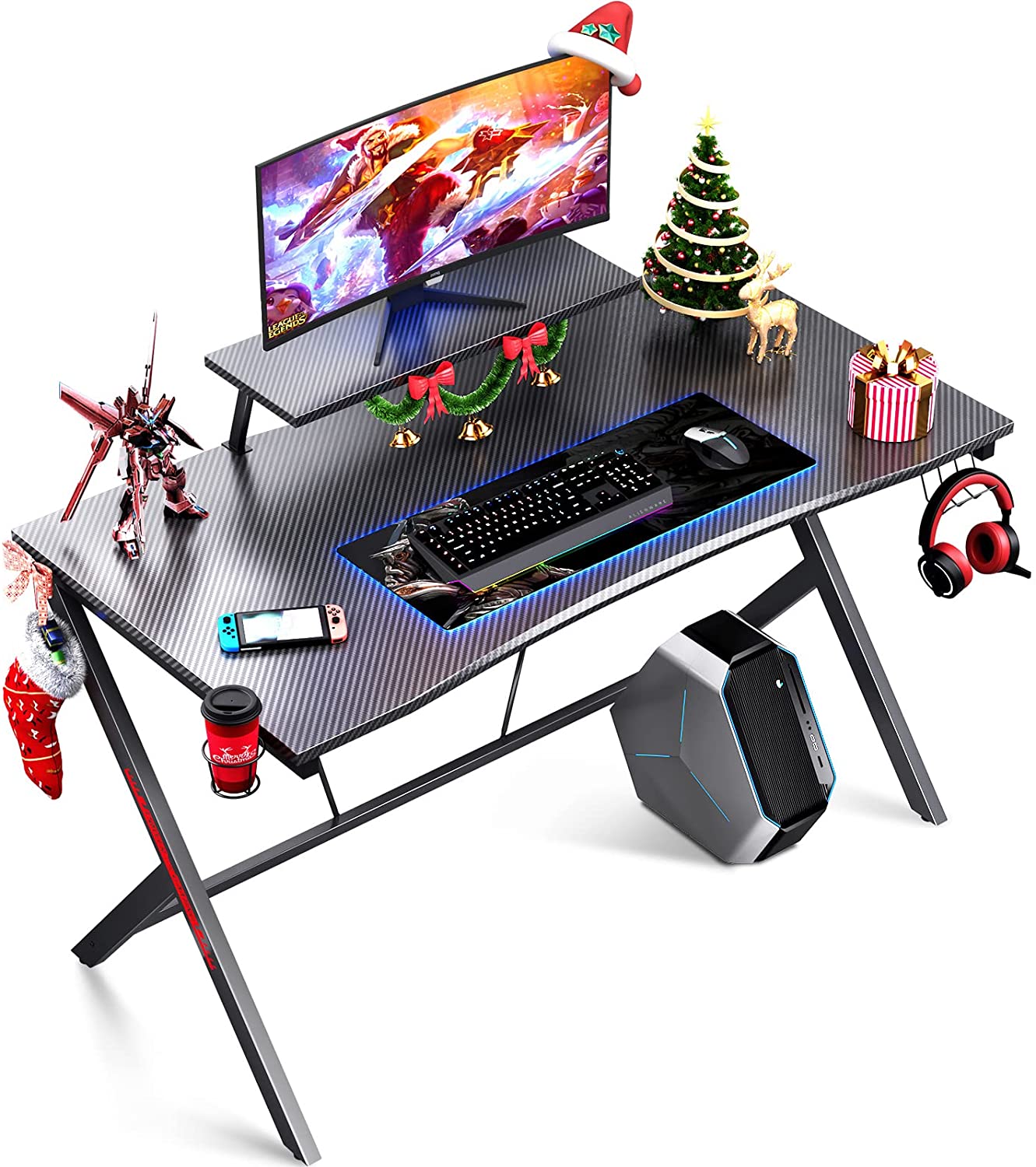 MOTPK Gaming Desk - 45 Inch Black