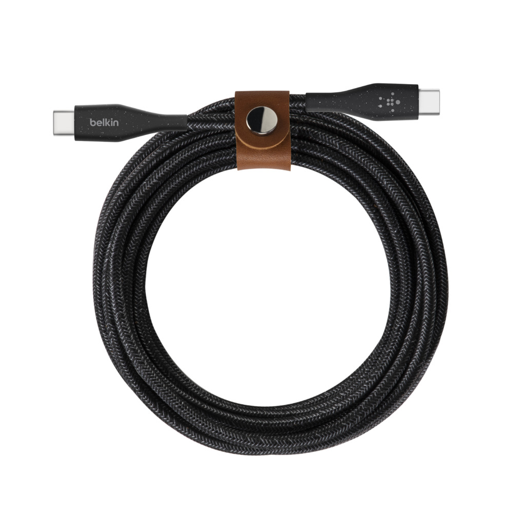 Belkin  BOOSTCHARGE USB-C to USB-C Cable with Strap - Black 1.2M