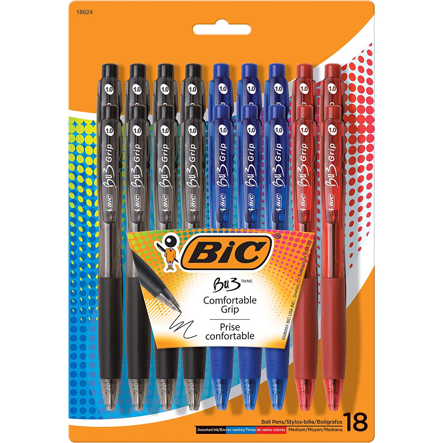 Bic BU3 Ballpoint Retractable Pens