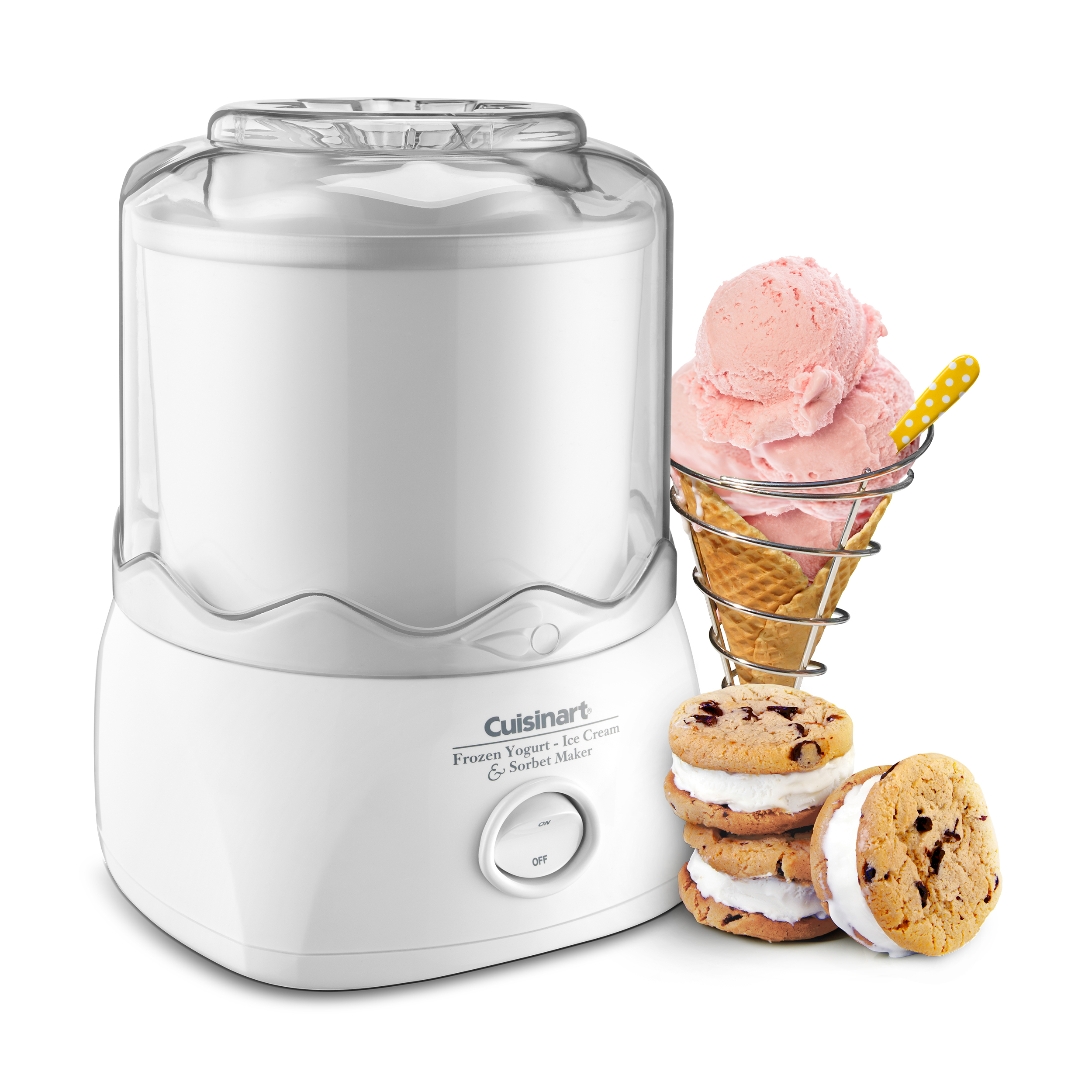 Cuisinart ICE-20 Automatic 1-1/2-Quart Ice Cream Maker - White