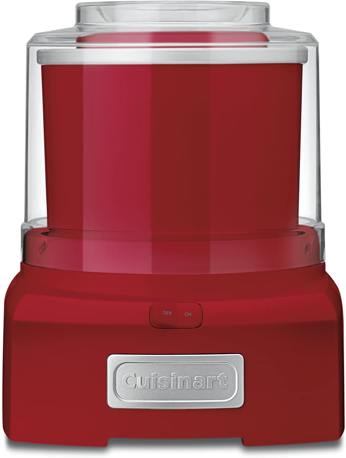 Cuisinart ICE21R Frozen Yogurt Automatic Ice Cream and Sorbet Maker,120 V, Thermoplastic, 1-1/2 qt, Red 