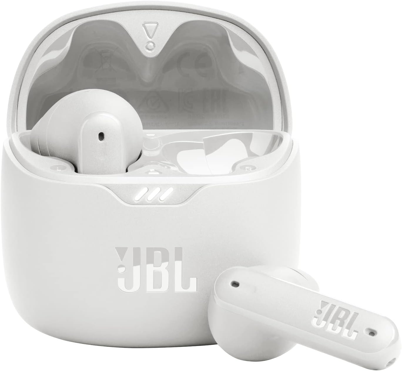 JBL Tune Flex - True Wireless Noise Cancelling Earbuds (White), Small 