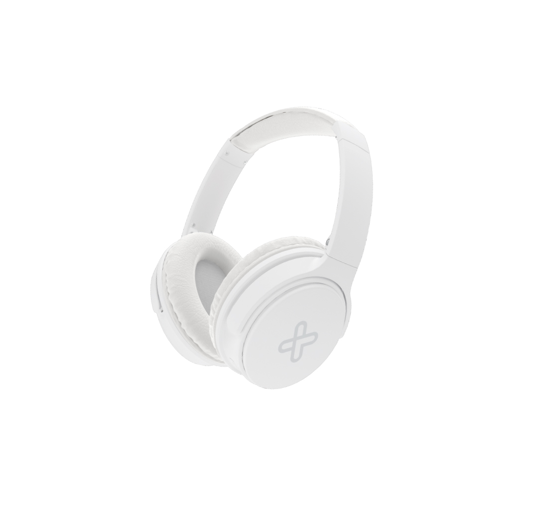Klip Xtreme Oasis - Active Noise Cancelling Wireless Headphones - White