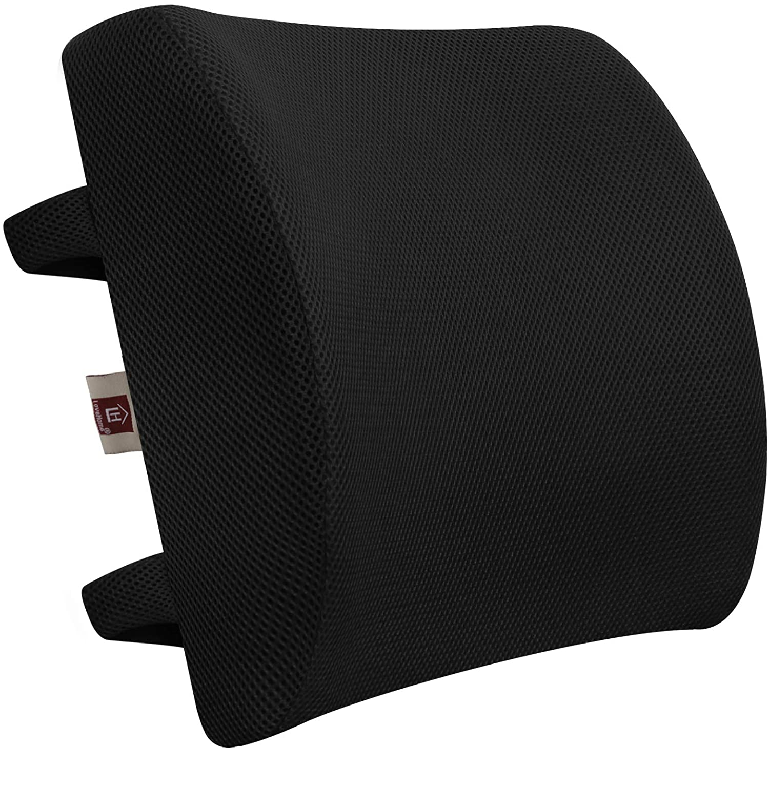 1X Car Seat Lumbar Support Pillow Back Support Cushion Memory Foam