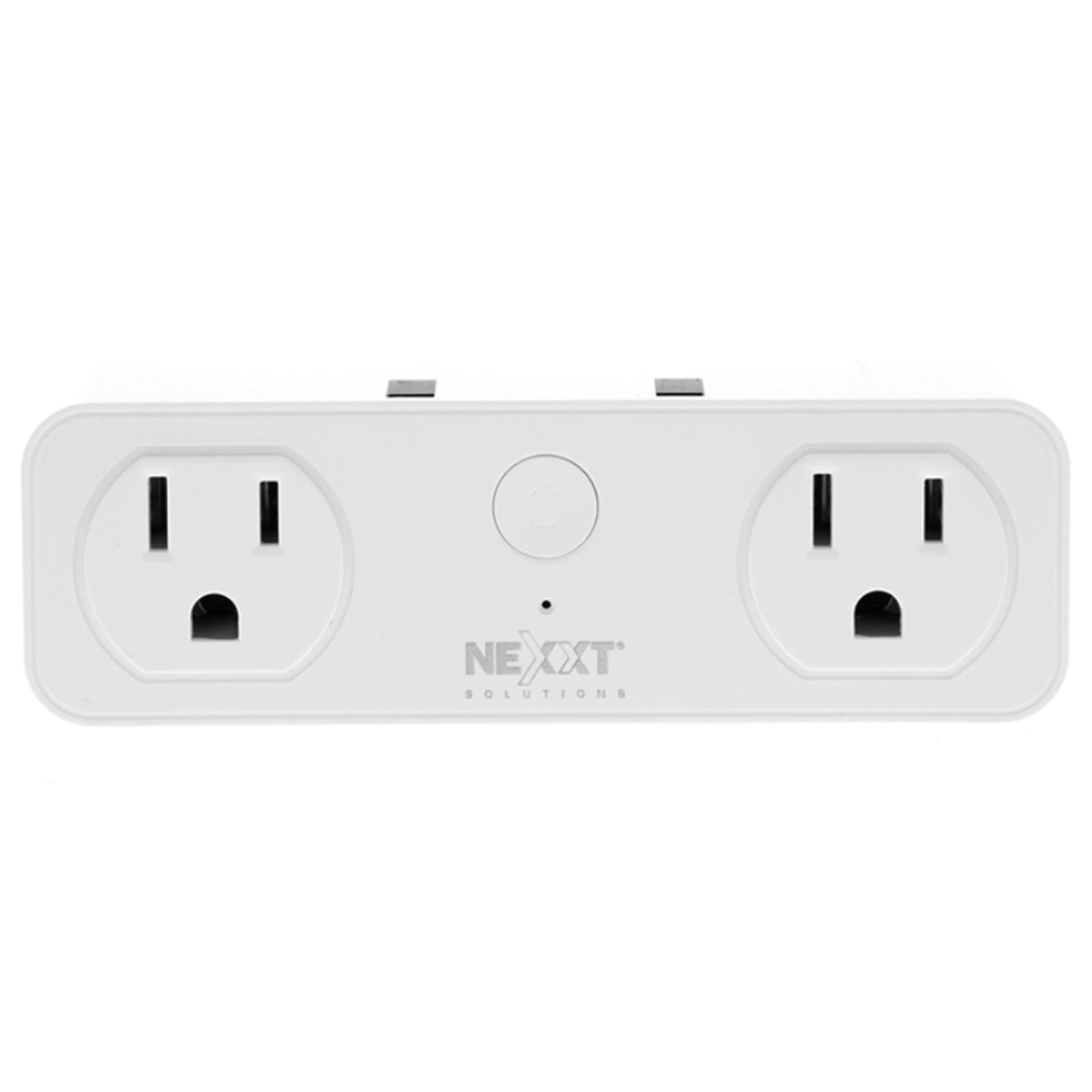 Nexxt Solutions Smart Wi-Fi Indoor Dual Plug with Nema in White