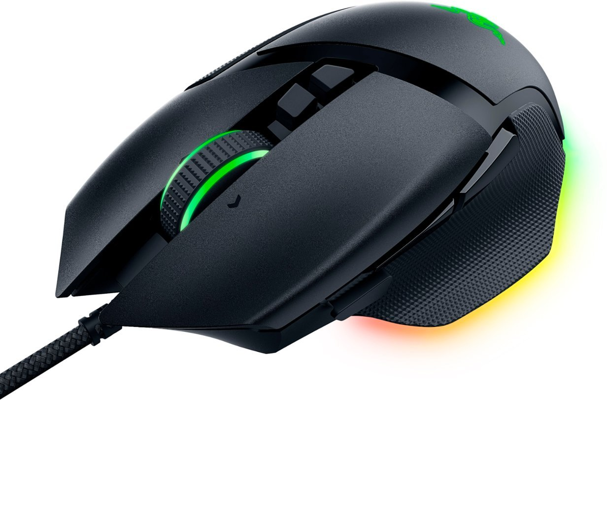 Razer - Basilisk V3 Wired Optical Gaming Mouse with Chroma RBG Lighting - Black