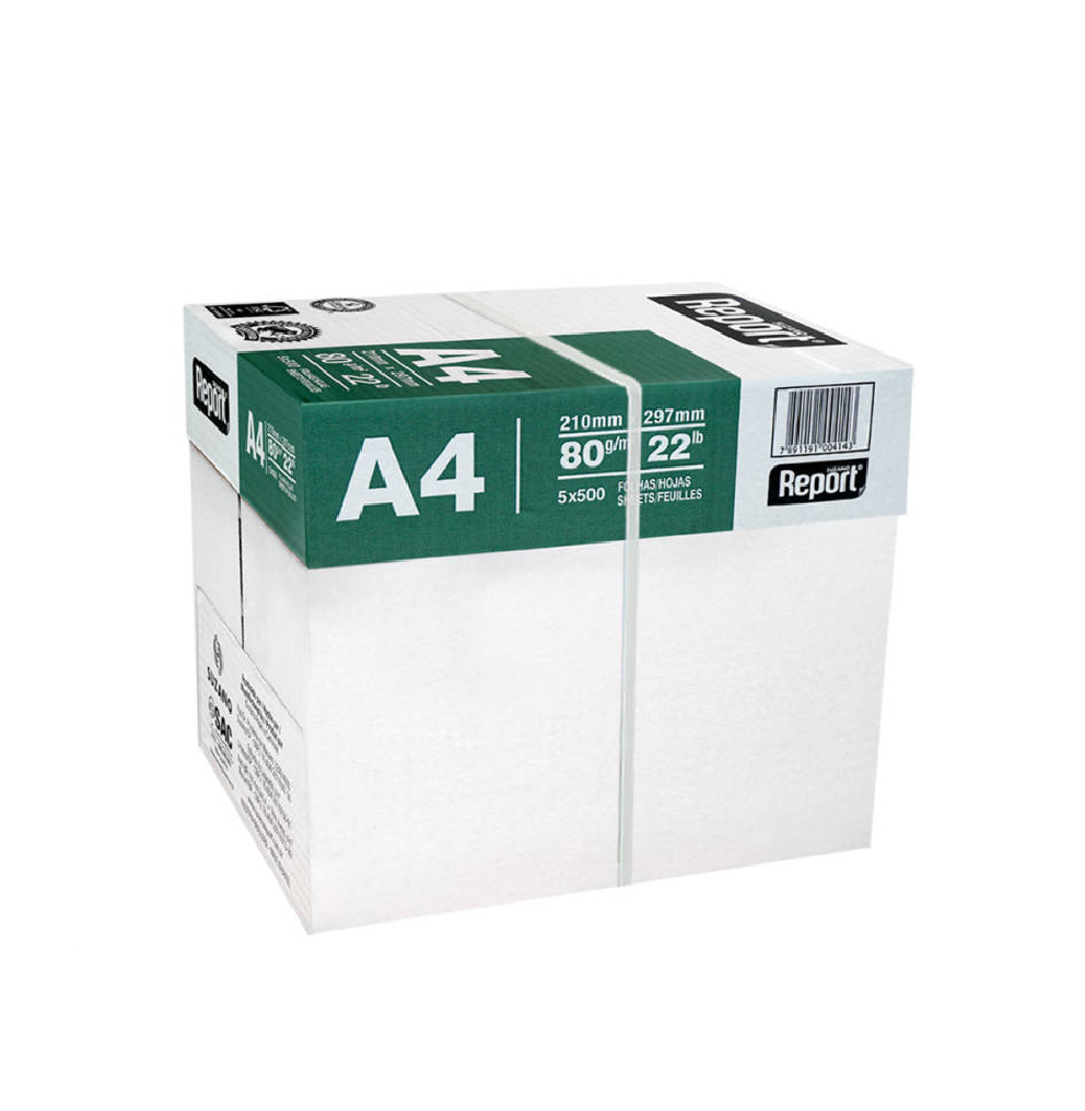 Suzano Report Premium Imported Copier Ultra Bright & White: 100% Brightness  75 GSM A4 Copier Paper (5 Reams x 500 sheets) : .in: Office Products