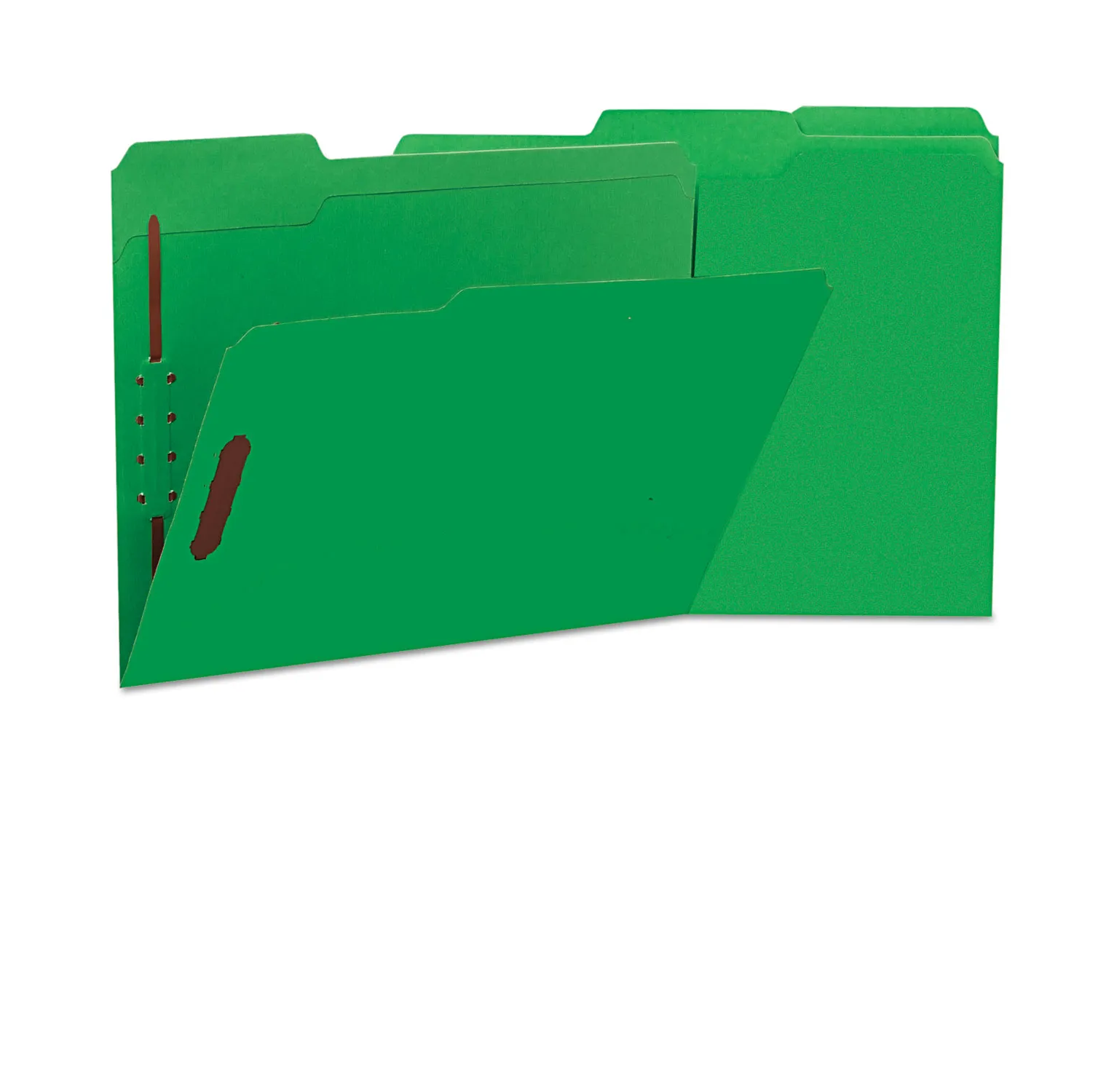 Universal 1/3 Cut Tab Letter File Folders - Deluxe Reinforced Manila Folders With Fasteners (50 Per Box)