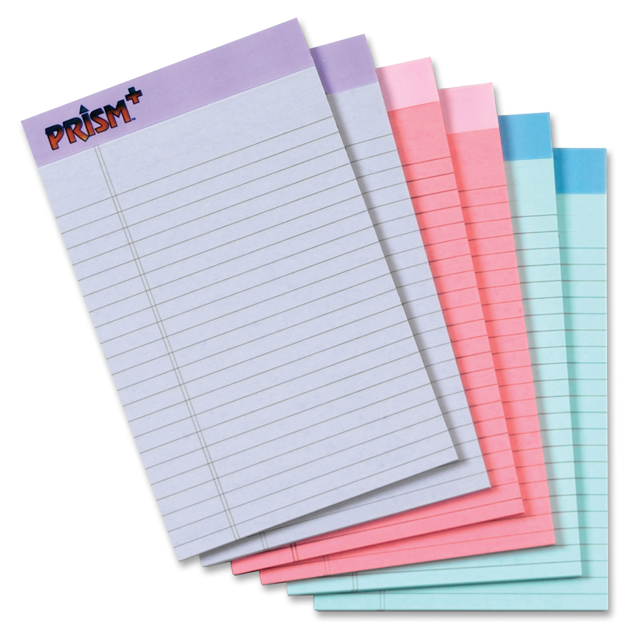 TOPS PRISM PLUS LEGAL PAD 5X8 ASSORTED 6X