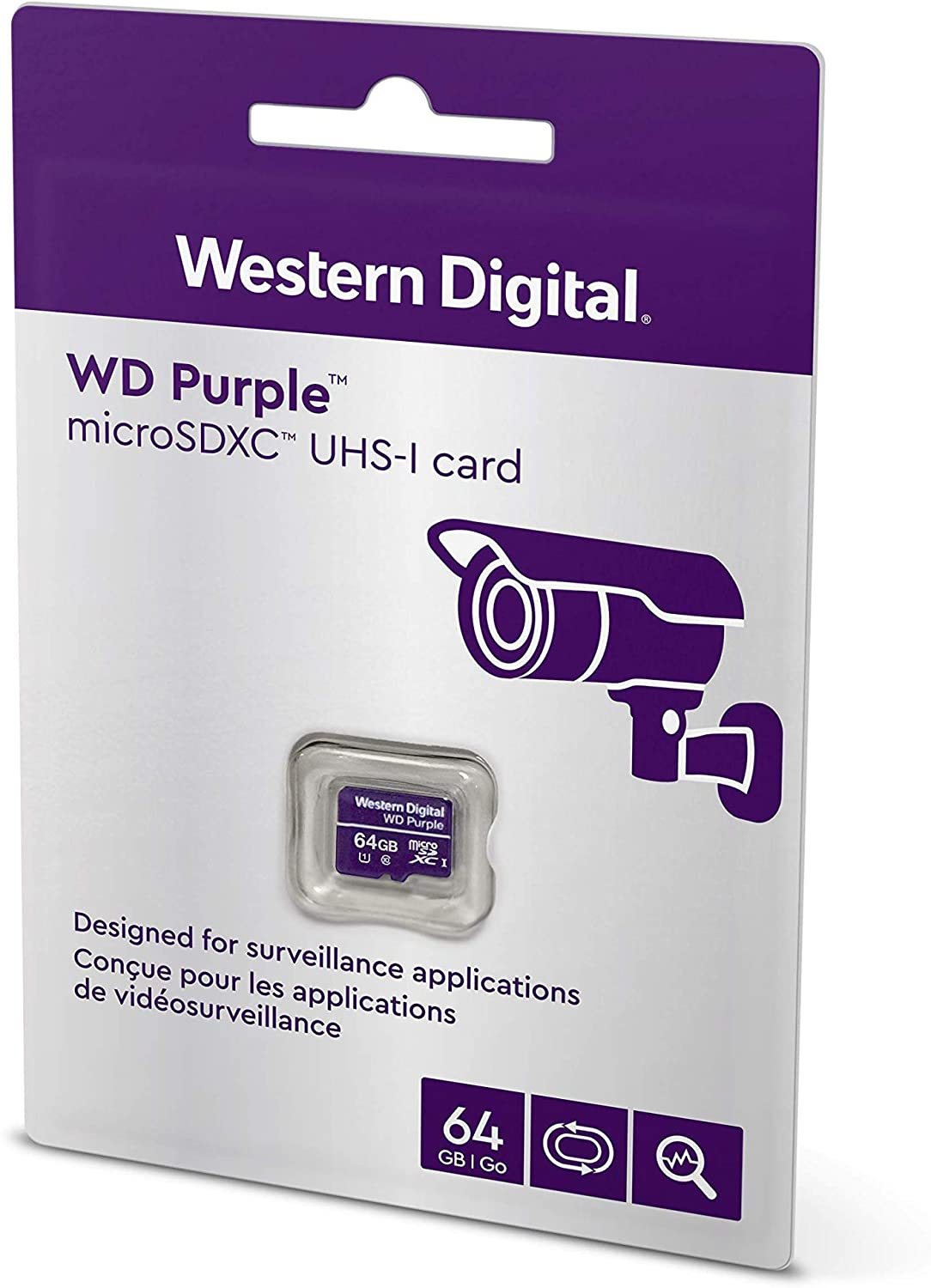 thumbnail image 2 of Western Digital 128GB Purple MicroSDXC Card – Ultra Endurance For Surveillance 2 of 6