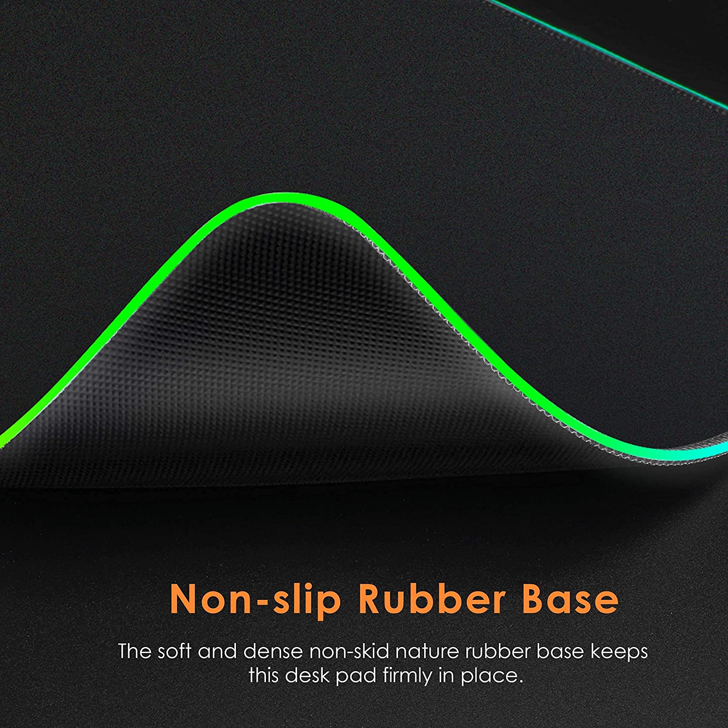 KTRIO RGB Large Gaming Mouse Pad with Stitched Edges