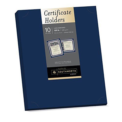 Southworth® Certificate Holder Certificate Holders, Navy Blue 81